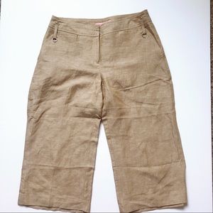 Bandolino Linen blend shorts/capris size 6